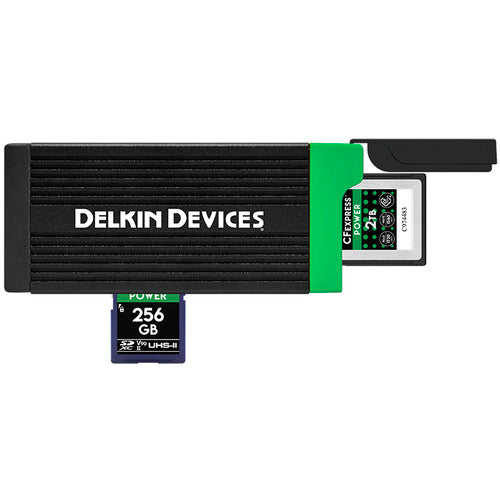 Delkin Devices USB 3.2 CFexpress Type B Card and SD UHS-II Memory Card Reader Delkin Card Reader