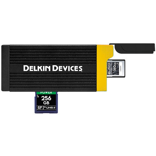Delkin Devices CFexpress Type A & UHS-II SDXC Memory Card Reader Delkin Card Reader