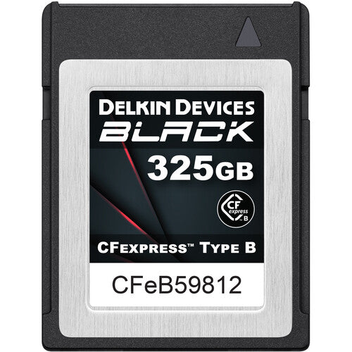 Delkin Devices 325GB BLACK CFexpress Type B Memory Card Delkin CFExpress