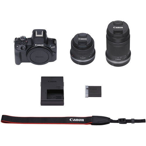 Canon EOS R50 Mirrorless Camera with 18-45mm and 55-210mm Lenses