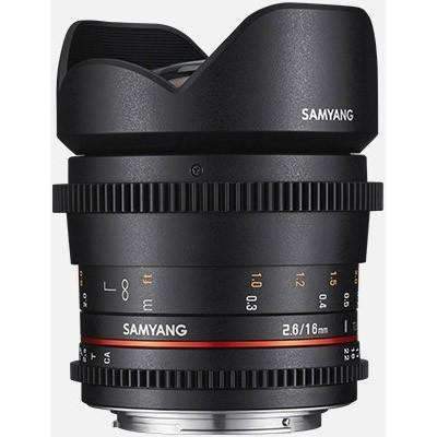Samyang 16mm T2.6 ED AS UMC Cine Lens (Canon) Samyang Lens - Cine