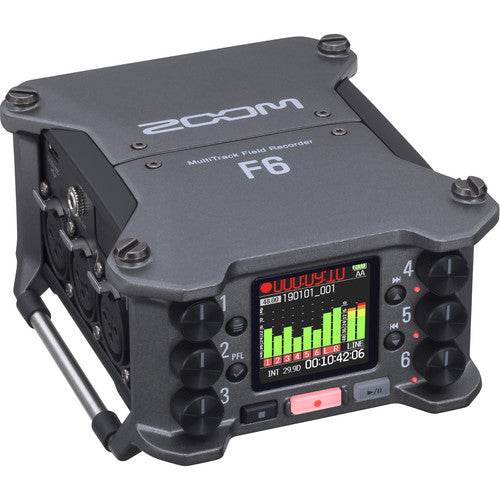 Zoom F6 6-Input / 14-Track Multitrack Field Recorder Zoom Audio Recorder