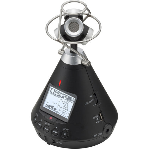 Zoom H3-VR Handy Audio Recorder with Built-In Ambisonics Mic Array Zoom Microphone