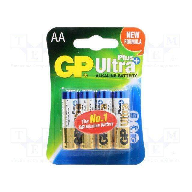 GP Batteries Ultra Plus Alkaline AA 4 Pack GP Batteries Disposable Batteries