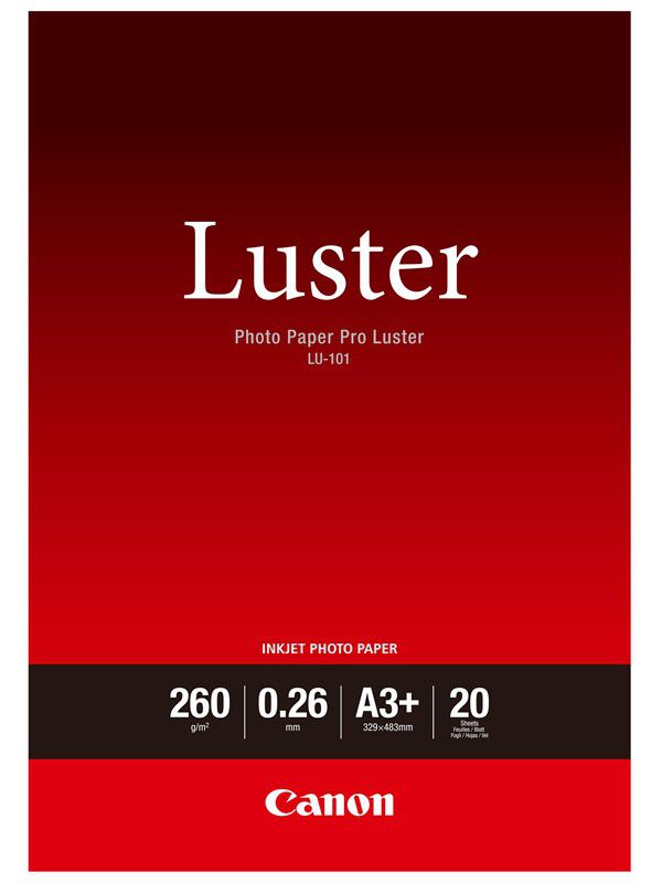 Canon LU-101 Pro Luster A3+ Photo Paper (20 Sheets) Canon Inkjet Paper