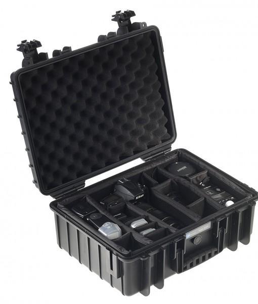 B&W International Type 5000 Hard Case Black with Dividers B&W International Hard Case