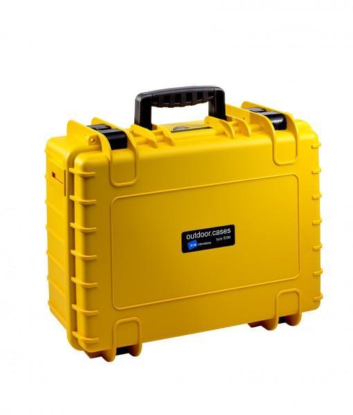 B&W International Type 5000 Hard Case Yellow with Dividers B&W International Hard Case