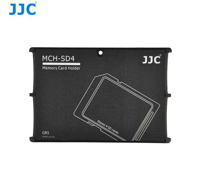 JJC Memory Card Holder fits 4 SD Cards JJC Memory Card Case