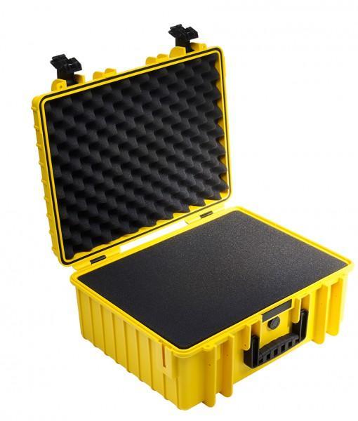 B&W International Type 6000 Hard Case Yellow with Foam B&W International Hard Case