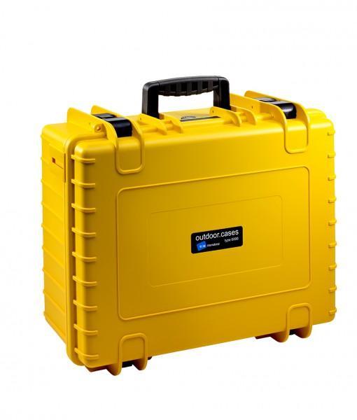 B&W International Type 6000 Hard Case Yellow with Dividers B&W International Hard Case