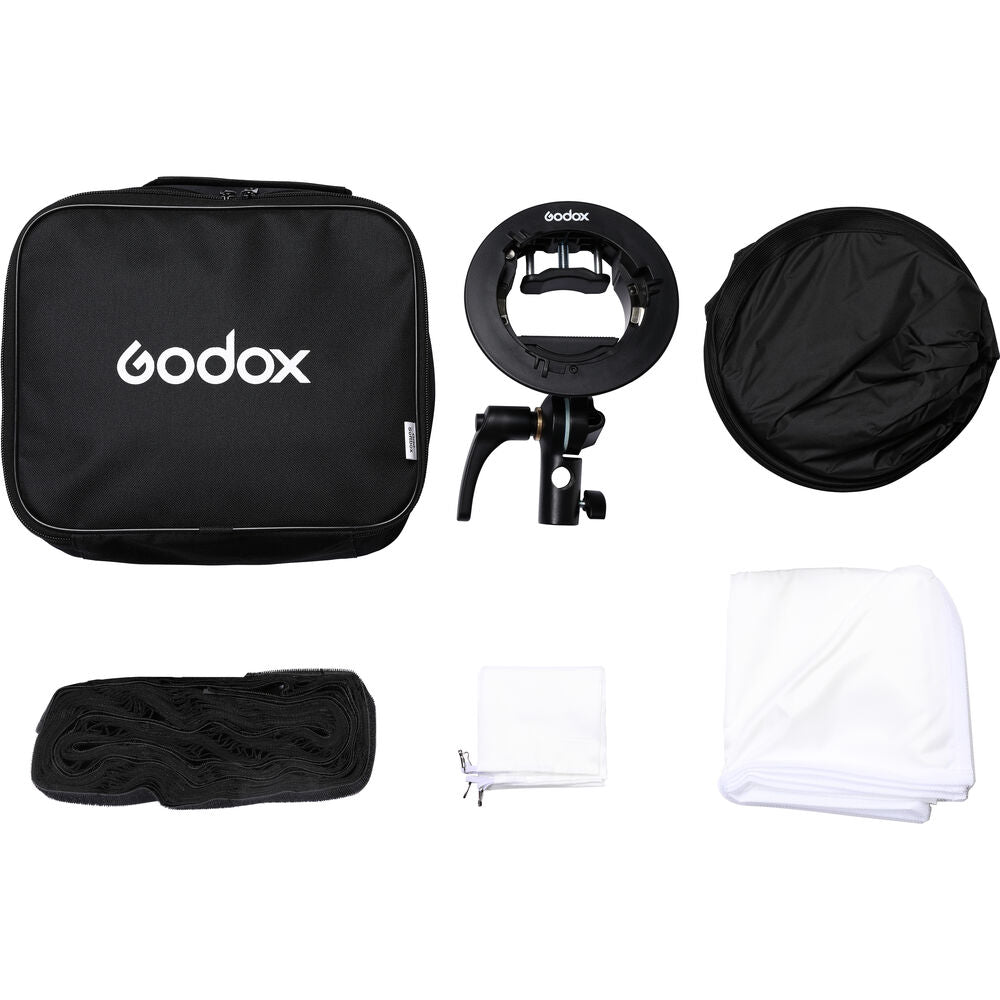 Godox 60x60cm Softbox Diffuser + Grid with S2-type Bracket Bowens Mount Godox Flash Diffusers & Modifiers