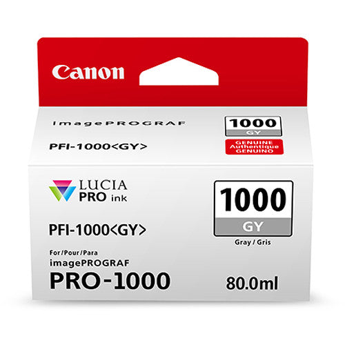 Canon PFI-1000 GY LUCIA PRO Grey Ink Tank (80ml) Canon Printer Ink
