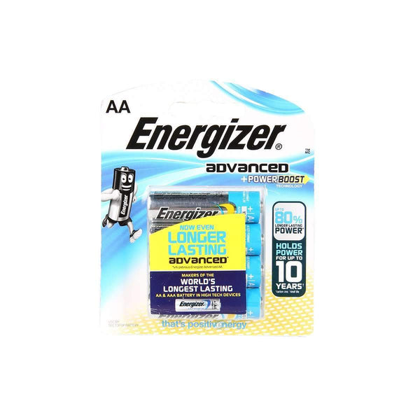 Energizer Advanced Alkaline AA Batteries 4+2 Pack Energizer Disposable Batteries