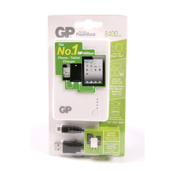 GP Portable Powerbank X382 8400mah GP Batteries Powerbank