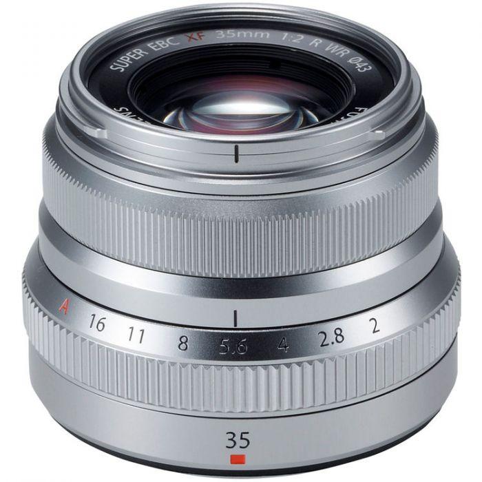 FUJIFILM XF 35mm f/2 R WR (Silver) Fujifilm Lens - Mirrorless Fixed Focal Length