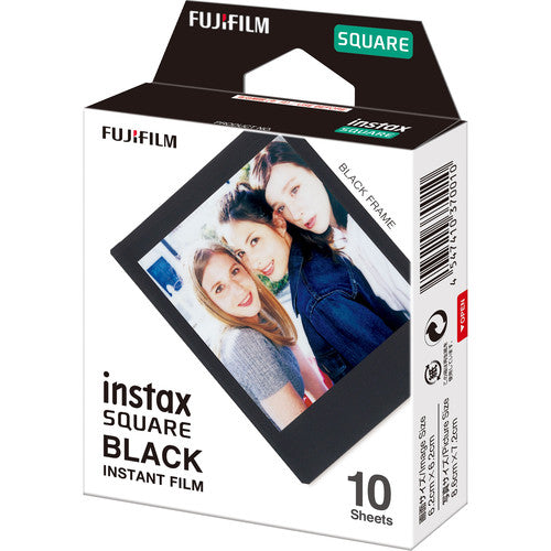 FUJIFILM Instax Square Black Instant Film (10 Exposures) Fujifilm Fujifilm Instax Cameras & Printers