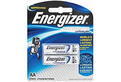 Energizer Ultimate Lithium AA Batteries 2 Pack Energizer Disposable Batteries