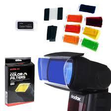 Godox CF-07 7 Color Universal Speedlite Filters Kit For Flash Photography Godox Flash Diffusers & Modifiers