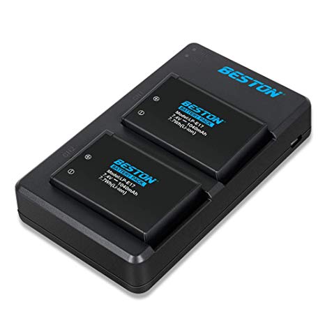 Beston LP-E17 2x Battery pack with charger for Canon Beston Rechargeable Batteries