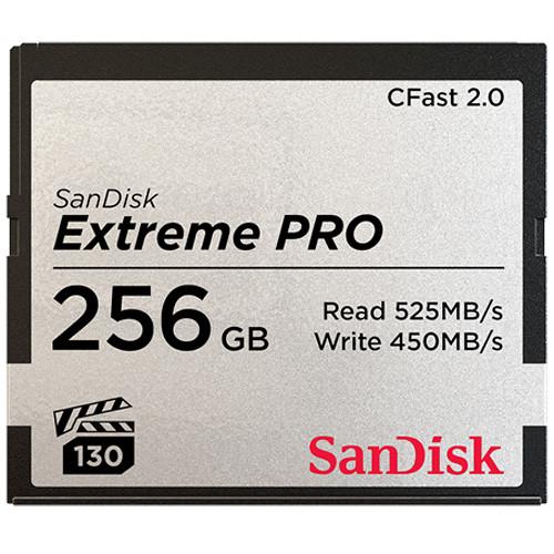 SanDisk 256GB Extreme PRO CFast 2.0 Memory Card Sandisk XQD and CFast Cards