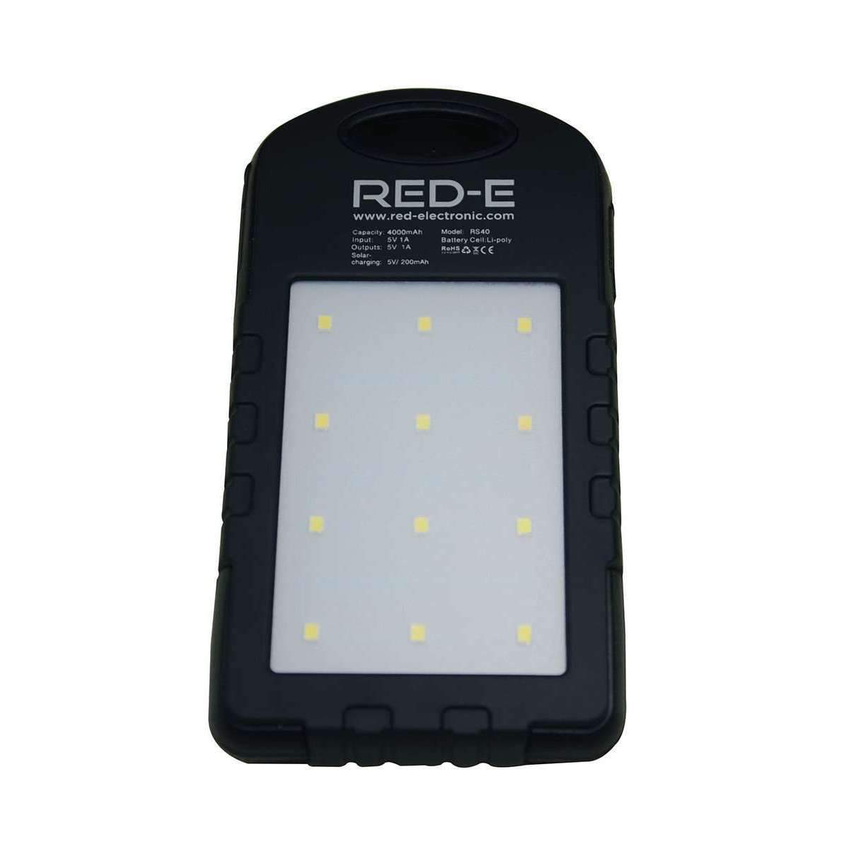 Red-E LED Solar Powerbank RS40 Red-E Powerbank