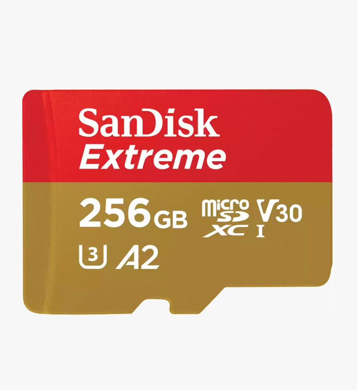 Sandisk Extreme A2 256GB microSDXC C10 UHS-I U3 Card 190MB/s Sandisk Flash Memory Cards