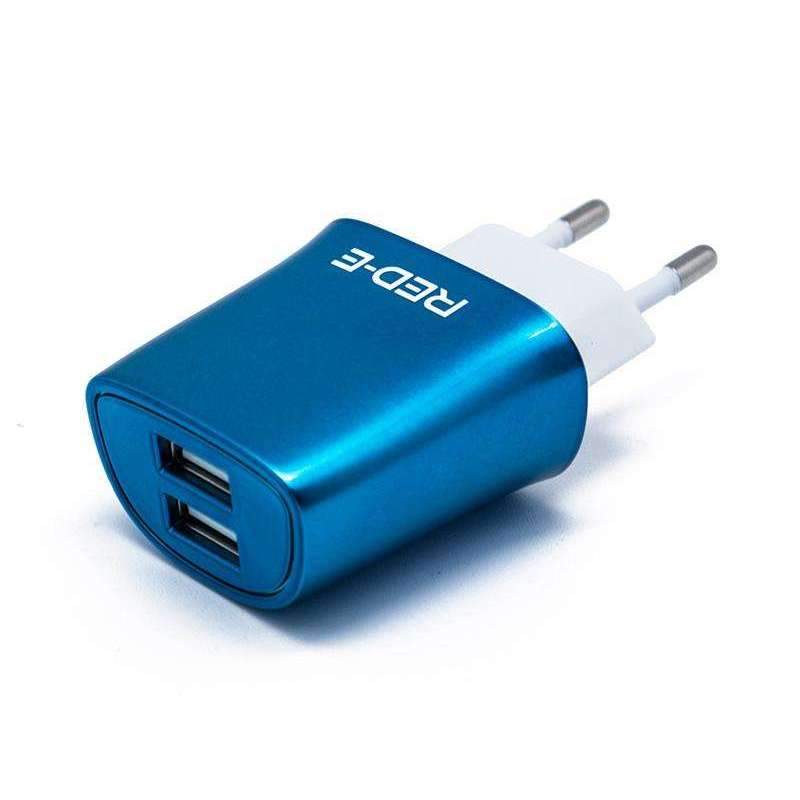 Dual 2.1A USB Charger - Wall Red-E Battery Chargers
