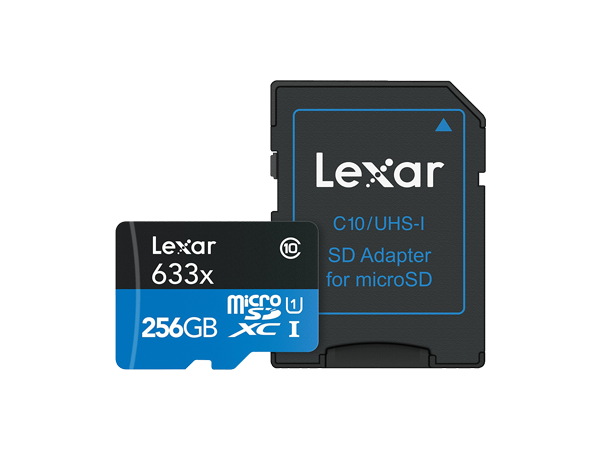 Lexar 256Gb Professional 633x SDHC™/SDXC™ UHS-I card Lexar MicroSD Card
