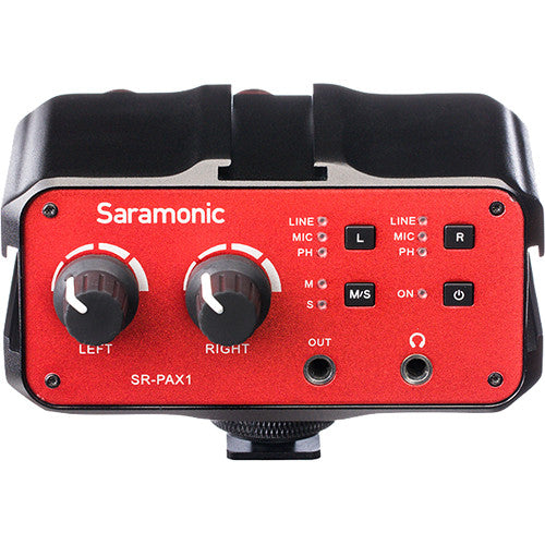 Saramonic SR-PAX1 Two-Channel Audio Mixer, Preamp, Microphone Adapter Saramonic Audio Accessories