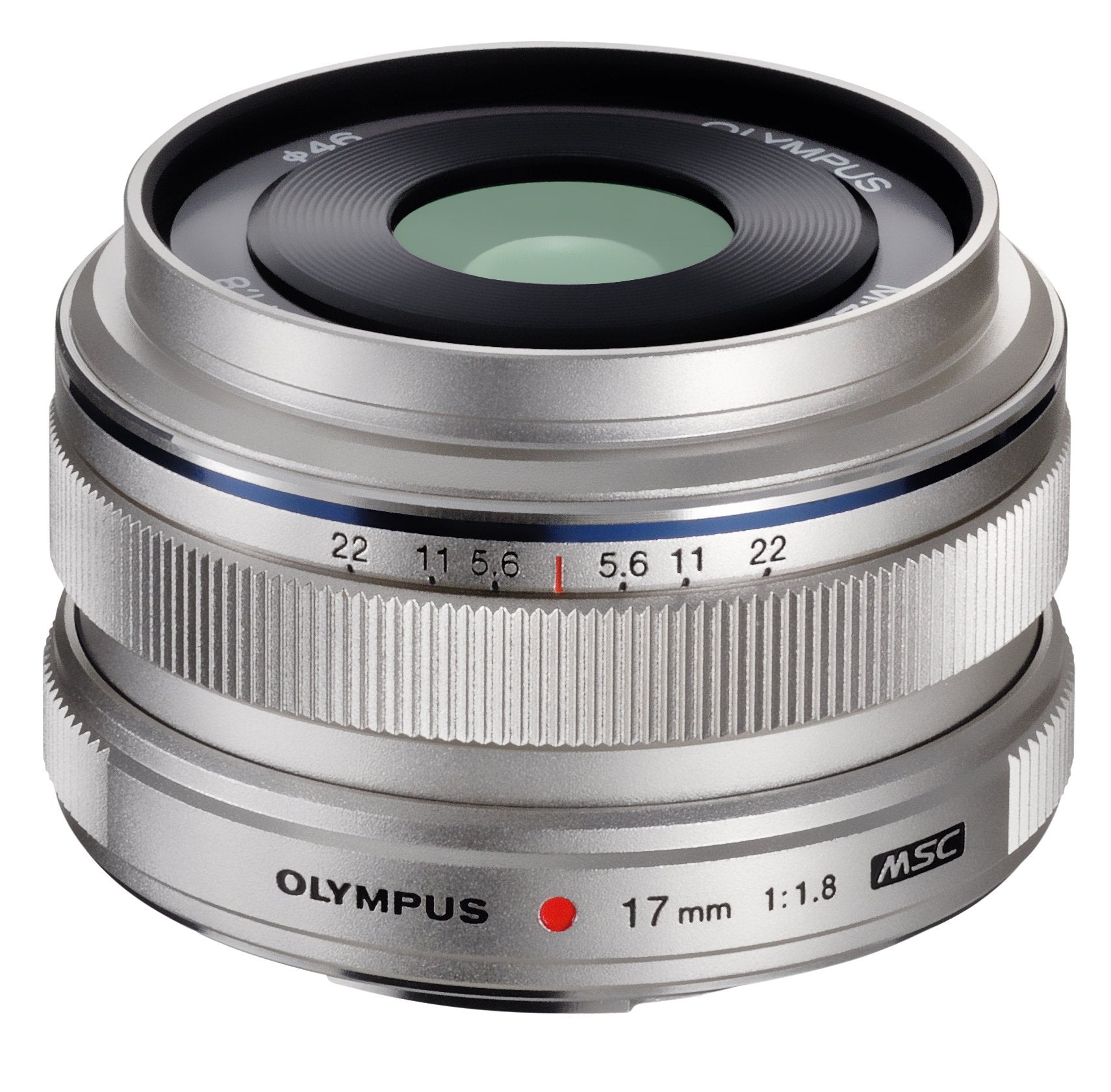 OM SYSTEM M.Zuiko Digital 17mm f/1.8 Lens (Silver) OM SYSTEM Lens - Mirrorless Fixed Focal Length