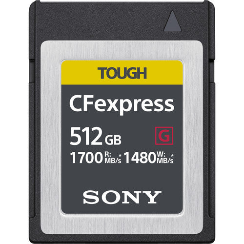Sony 512GB CFexpress Type B TOUGH Memory Card Sony CFExpress