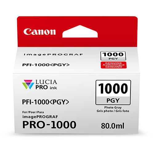 Canon PFI-1000 PGY LUCIA PRO Photo Grey Ink Tank (80ml) Canon Printer Ink