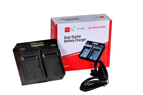 Dual Digital Battery Charger for Sony F-Series Batteries GPB Battery Chargers