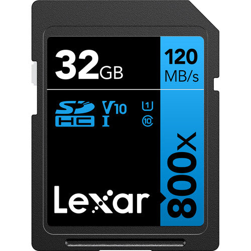 Lexar 32GB High-Performance 800x UHS-I SDHC Memory Card Lexar Flash Memory Cards