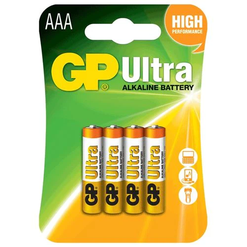 GP AAA Ultra Alkaline 4 Pack GP Batteries Disposable Batteries