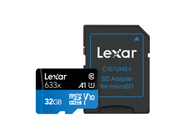 Lexar 32Gb High-Performance 633x microSDHC™/microSDXC™ UHS-I card 32 Lexar MicroSD Card