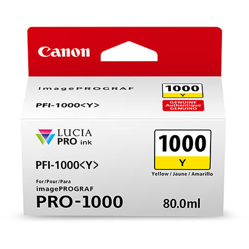Canon PFI-1000 Y LUCIA PRO Yellow Ink Tank (80ml) Canon Printer Ink
