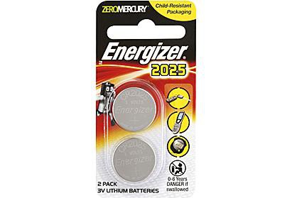 Energizer CR2025 3v Lithium Coin Battery 2 Pack Energizer Disposable Batteries
