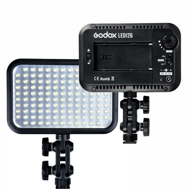 Godox LED126 Daylight-Balanced 7.5W On-Camera LED Light Godox Continuous Lighting