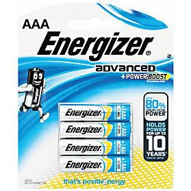 Energizer Advanced Alkaline AAA Battery (4 Pack) Energizer Disposable Batteries