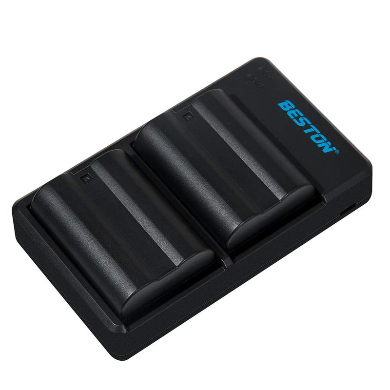 Beston EN-EL15 2x Battery pack with charger for Nikon Beston Rechargeable Batteries