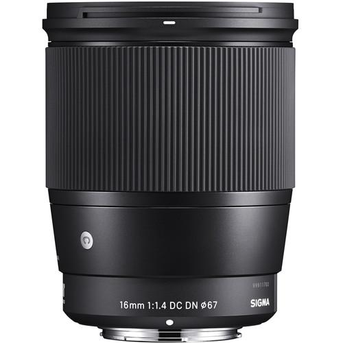 Sigma 16mm f/1.4 DC DN Contemporary Lens for Sony E Sigma Lens - Mirrorless Fixed Focal Length